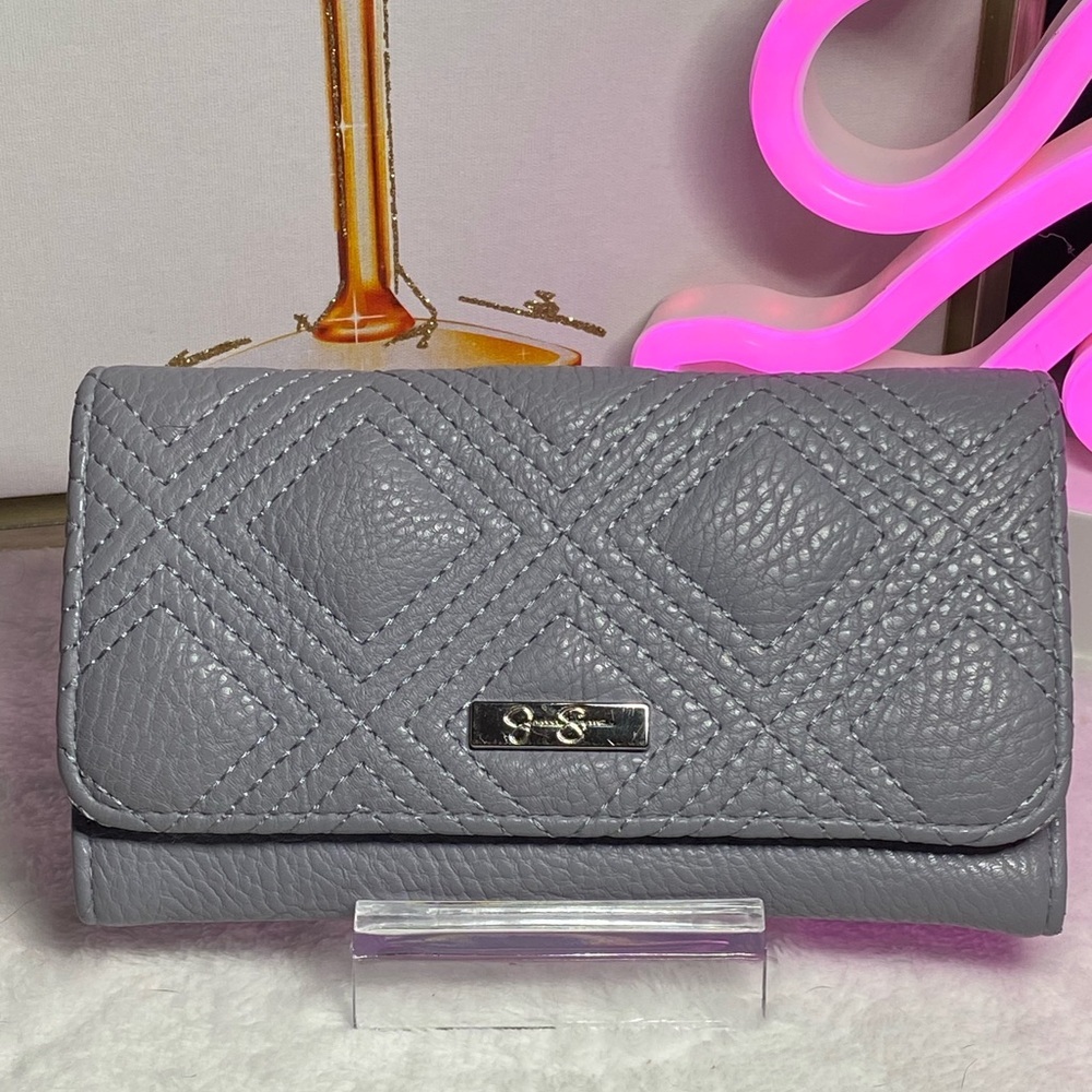 EUC Jessica Simpson Long Wallet-Gray